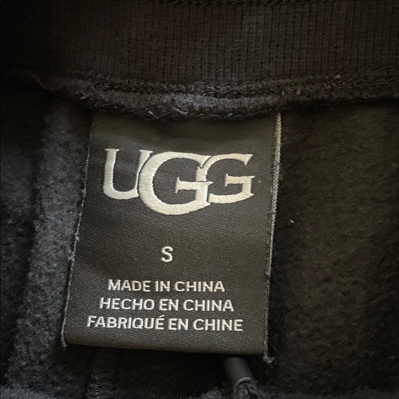 UGG Black Sweat Suit Hoodie Sweatshirt and Jogger Sweatpants Matching Set Sz S - Picture 4 of 14